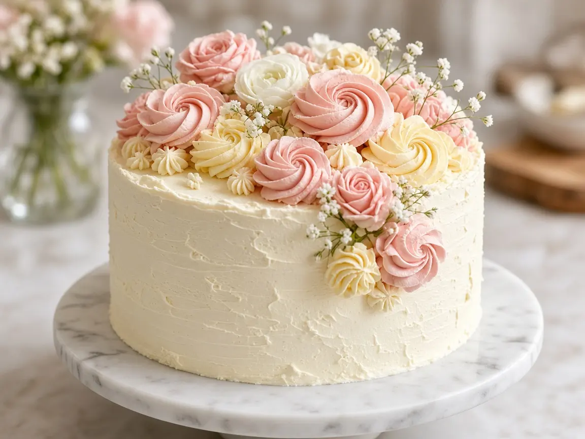 Style example of a floral birthday cake